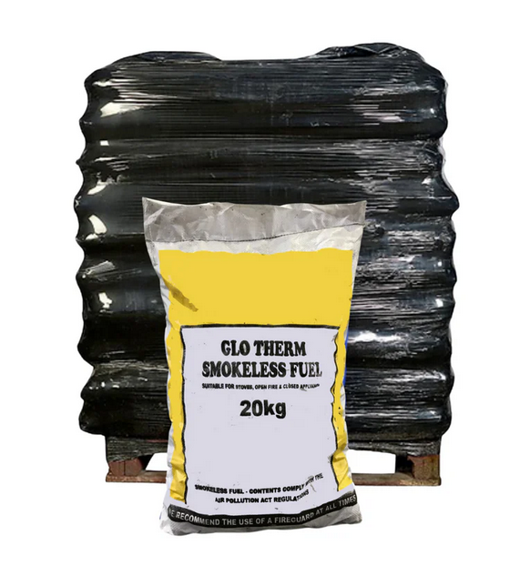 Glo Therm Smokeless Coal (1 Tonne) 50 x 20kg Bags